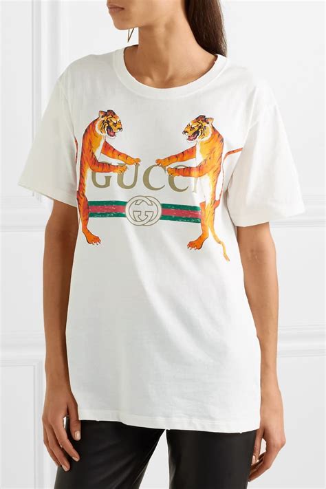 tiger print t shirt gucci|gucci tiger t shirt white.